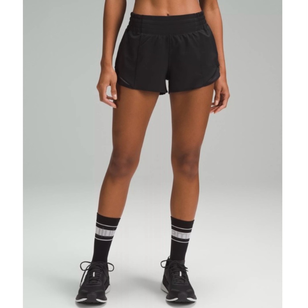 NWT Lululemon Hotty Hot High Rise Short 2.5" Lined - Black, Size 8